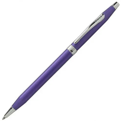 Cross Limited Series Century Classic Colors Tender Matte Splash of Pearlescent Violet Purple and Extremely Polished Appointments with Jewelry-Quality Center Band Medium Point Ballpoint Pen Cross