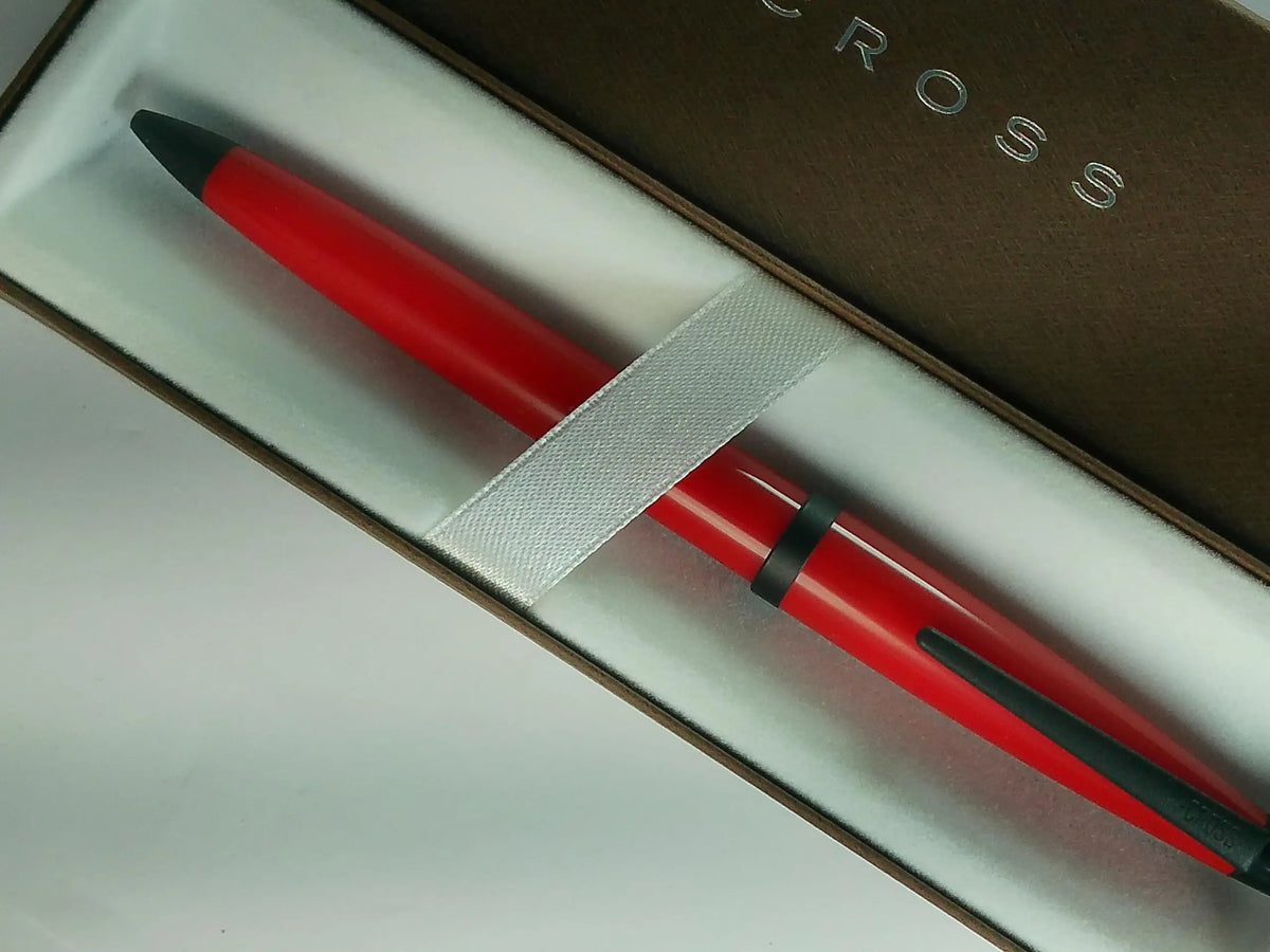 Cross Made in Japan Solo Classic Mechanical Pencil, 0.5mm, Plasma Red Lacquer, Black Appointments, 1995 Edition cross