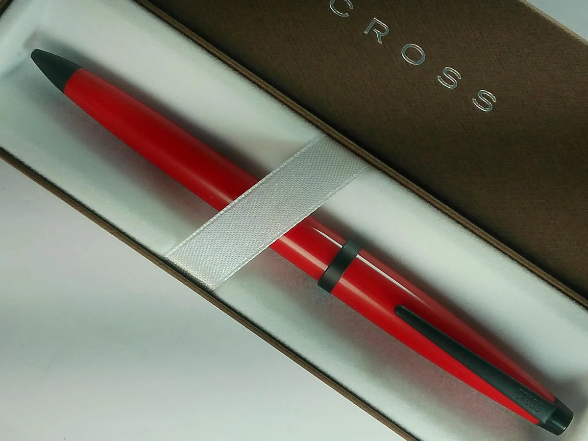Cross Made in Japan Solo Classic Mechanical Pencil, 0.5mm, Plasma Red Lacquer, Black Appointments, 1995 Edition cross