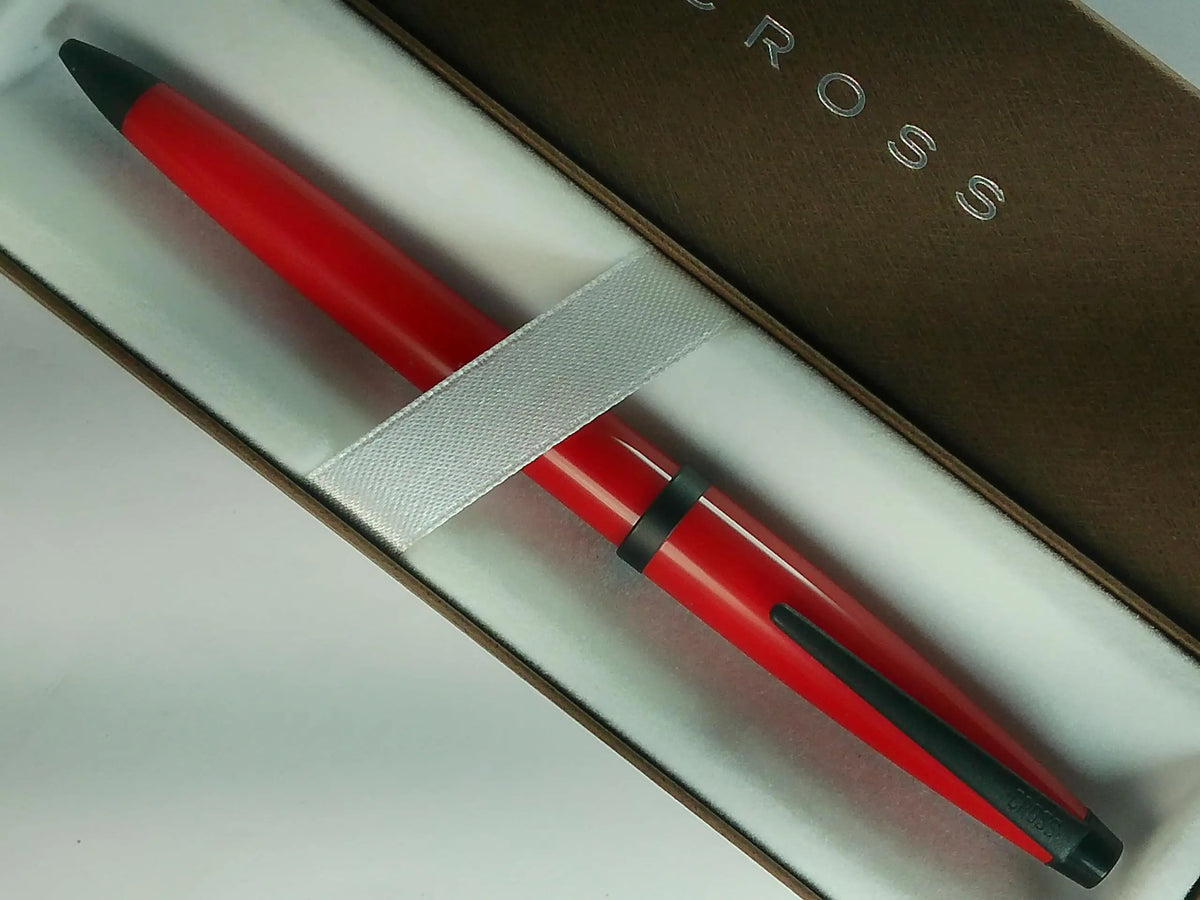 Cross Made in Japan Solo Classic Mechanical Pencil, 0.5mm, Plasma Red Lacquer, Black Appointments, 1995 Edition cross