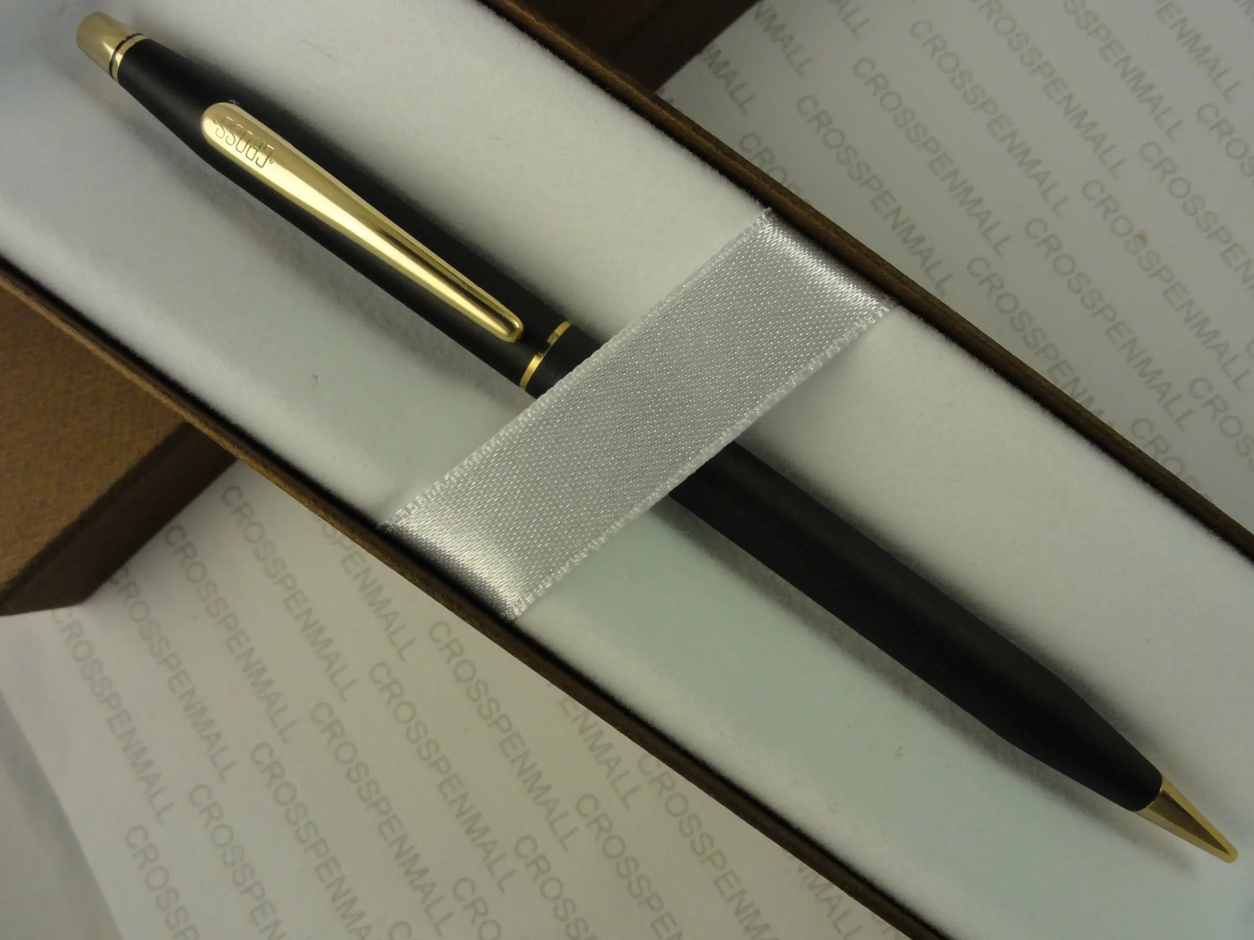 Cross Made in The USA Century Classic Satin Matte Black and 23k Gold with 0.9MM Lead Pencil - crosspenmall.com