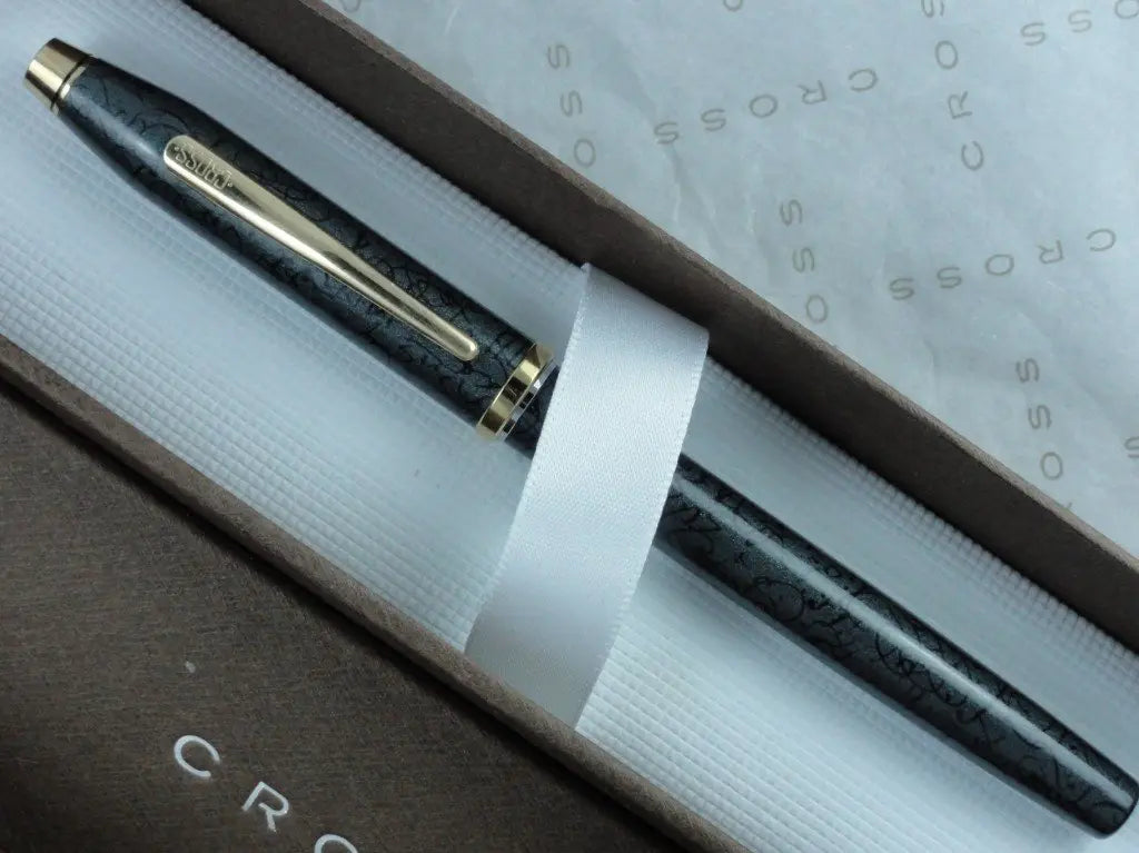 Cross Made in The USA Century II MIca Gray and 23k Gold Fountain Pen My Store