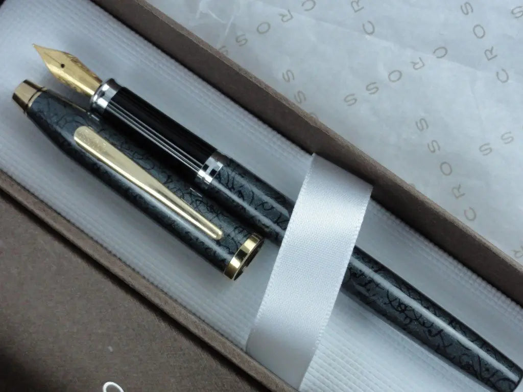 Cross Made in The USA Century II MIca Gray and 23k Gold Fountain Pen My Store