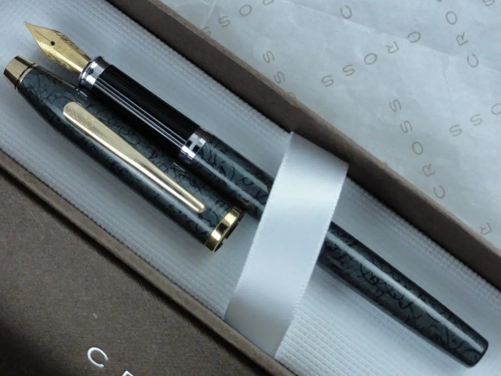 Cross Made in The USA Century II MIca Gray and 23k Gold Fountain Pen My Store