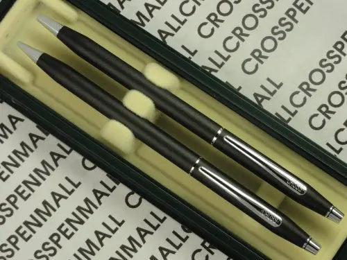 Cross Made in The USA Century Matte Satin Black Pen and 0.5MM Pencil Set - crosspenmall.com