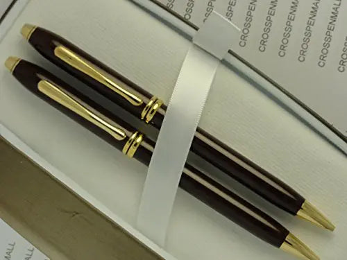 Cross Made in The USA Townsend Sienna Brown Lacquer Pen and 0.5MM Pencil Set. Made in The USA My Store