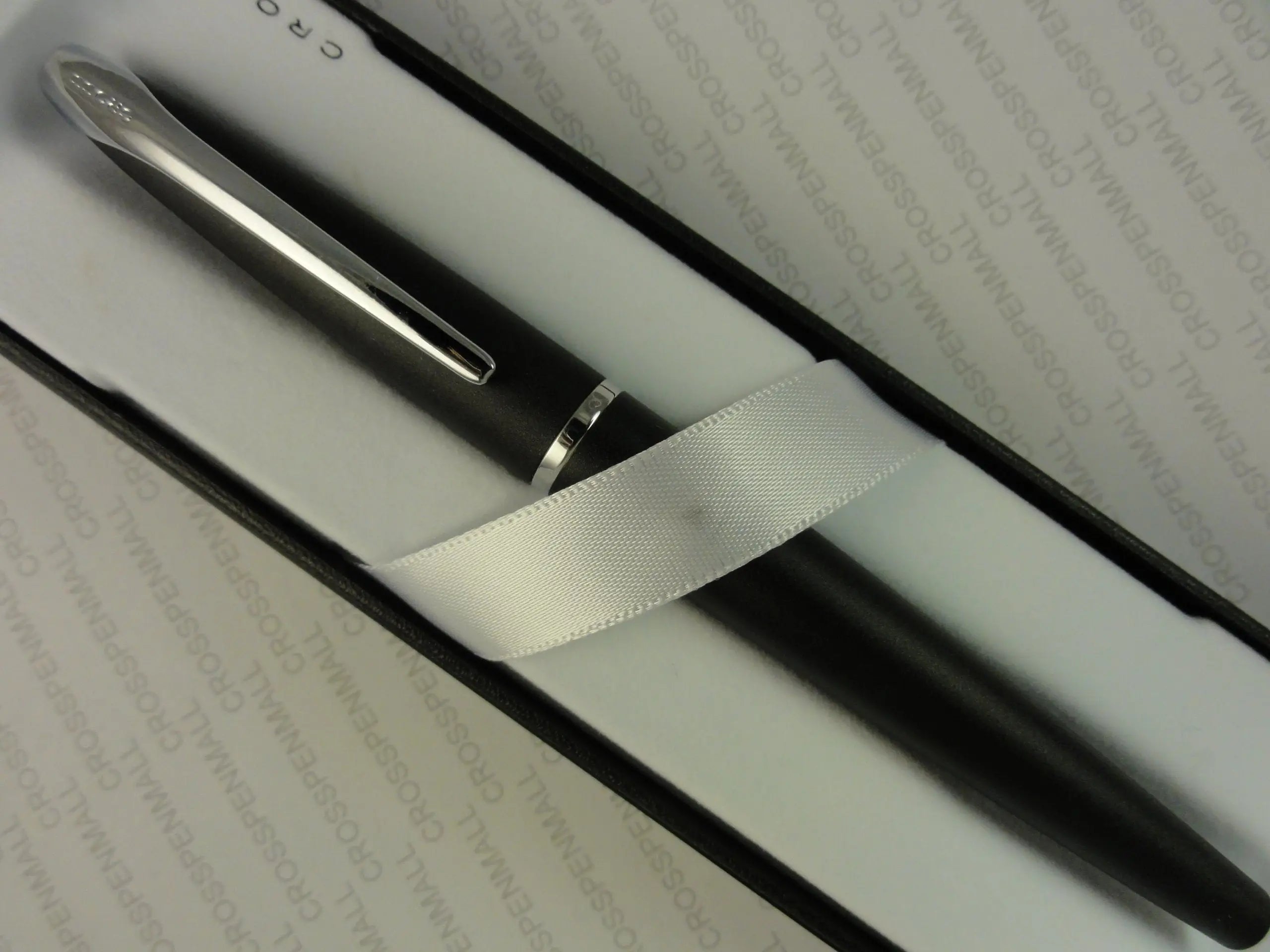 Cross Made in the USA ATX Satin Matte Basalt Black Medium Nib Fountain Pen crosspenmall.com