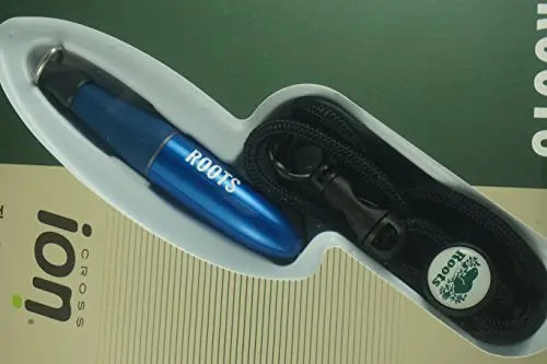 Cross Made in the USA Auarora Blue Ion Gel Ink Rollerball Pen with Keyclip and Lanyard Cross