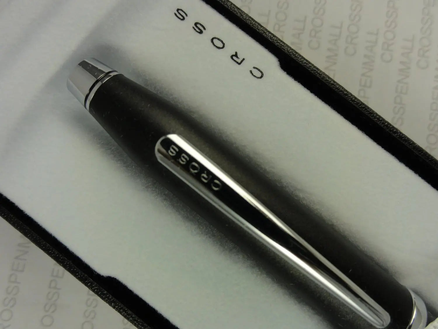 Cross Made in the USA Century II Matte Black and Chrome Gel Ink Selectip Rollerball Pen Cross