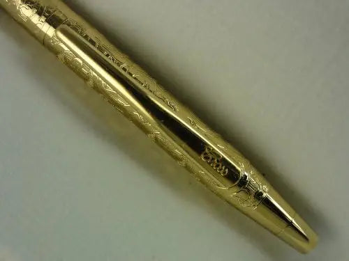 Cross Made in the USA Elite Limited Series Century 22k Gold Deco Flowery Pattern Jeweler' Ballpoint PEN - crosspenmall.com