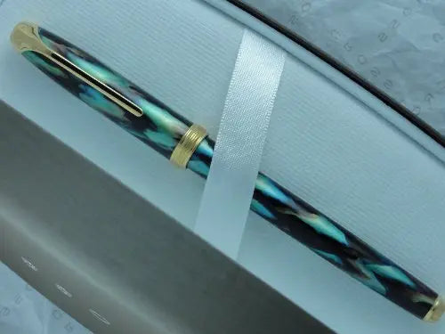 Cross Pinnacle Peacock Lacquer and 22K Gold Rollerball Pen by Cross Cross