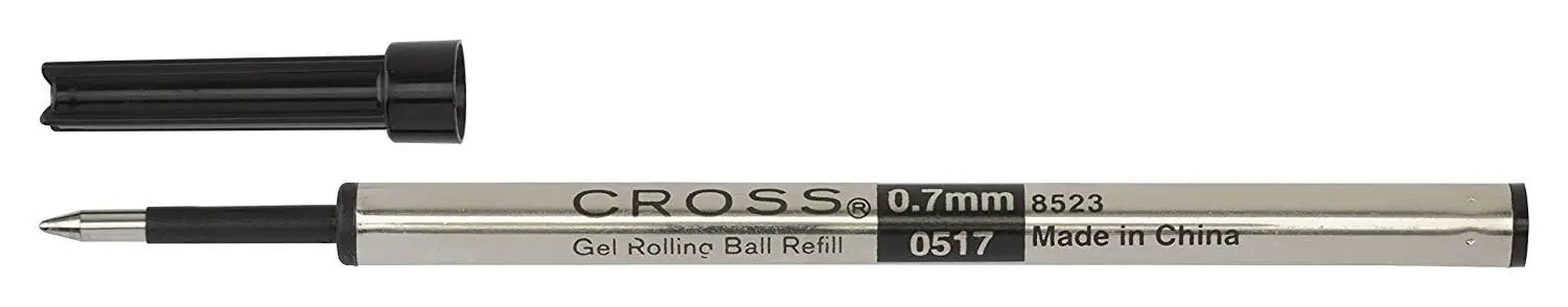 Cross Refill for Selectip Gel Roller Ball Pen, Black, 1 per Card (8523) (Thrее Рack, Black) crosspenmall.com