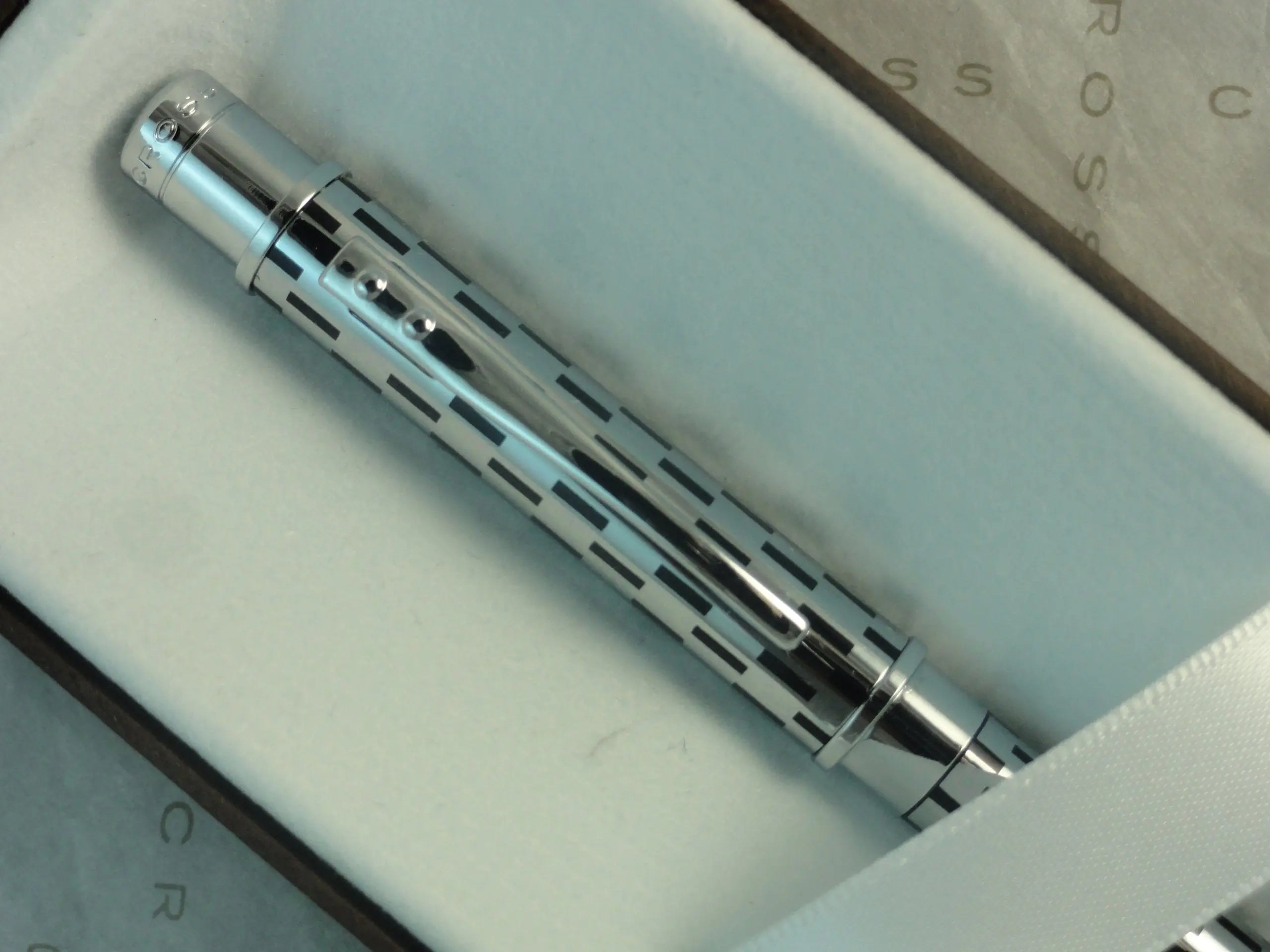 Cross Sable Classic Black Check and Chrome Twist-Action Propel/Repel 0.7MM Pencil crosspenmall.com