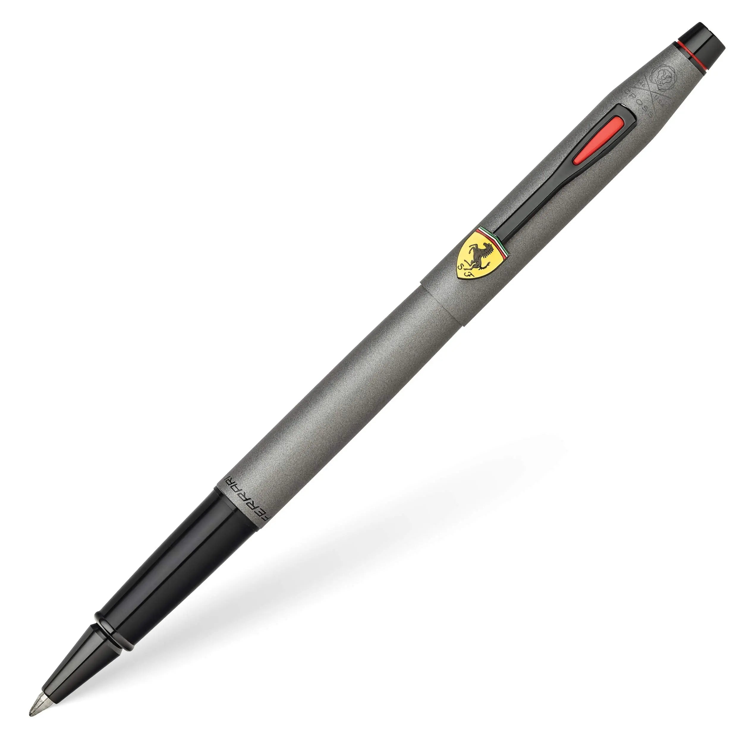 Cross Scuderia Ferrari Classic Century Rollerball Pen, Includes Premium Gift Box - Titanium Grey Satin Lacquer Cross
