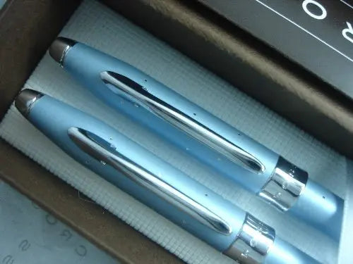 Cross Starlite Cool Sophistication, Hollywood Glamor and Galaxy of Stars Limited Edition Sky Blue Pen and Pencil Set crosspenmall.com