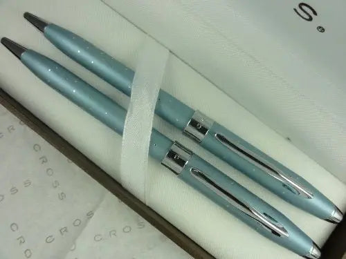 Cross Starlite Cool Sophistication, Hollywood Glamor and Galaxy of Stars Limited Edition Sky Blue Pen and Pencil Set crosspenmall.com