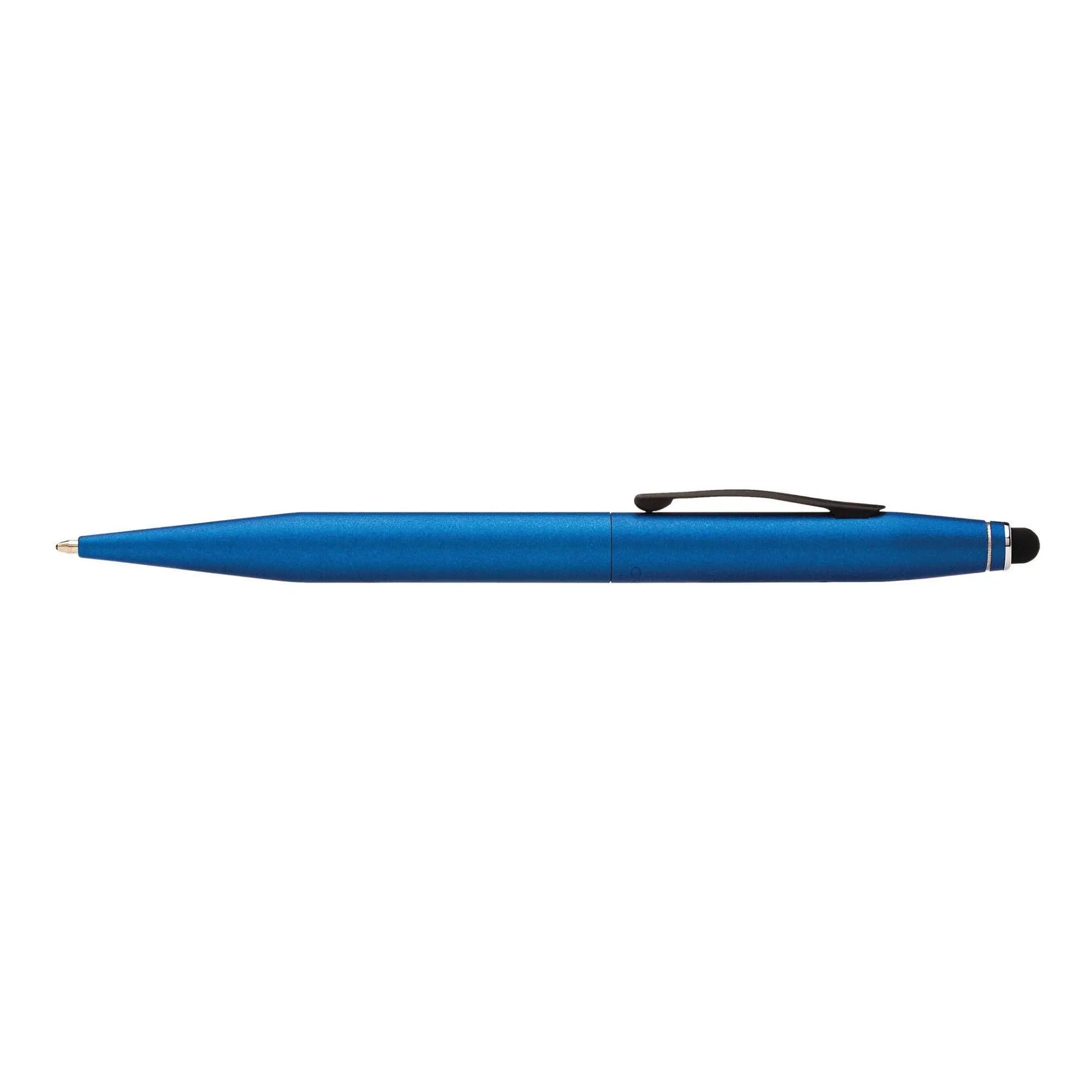 Cross Tech2 Ballpoint Stylus Pen Medium Point Blue Barrel - Black Ink - crosspenmall.com