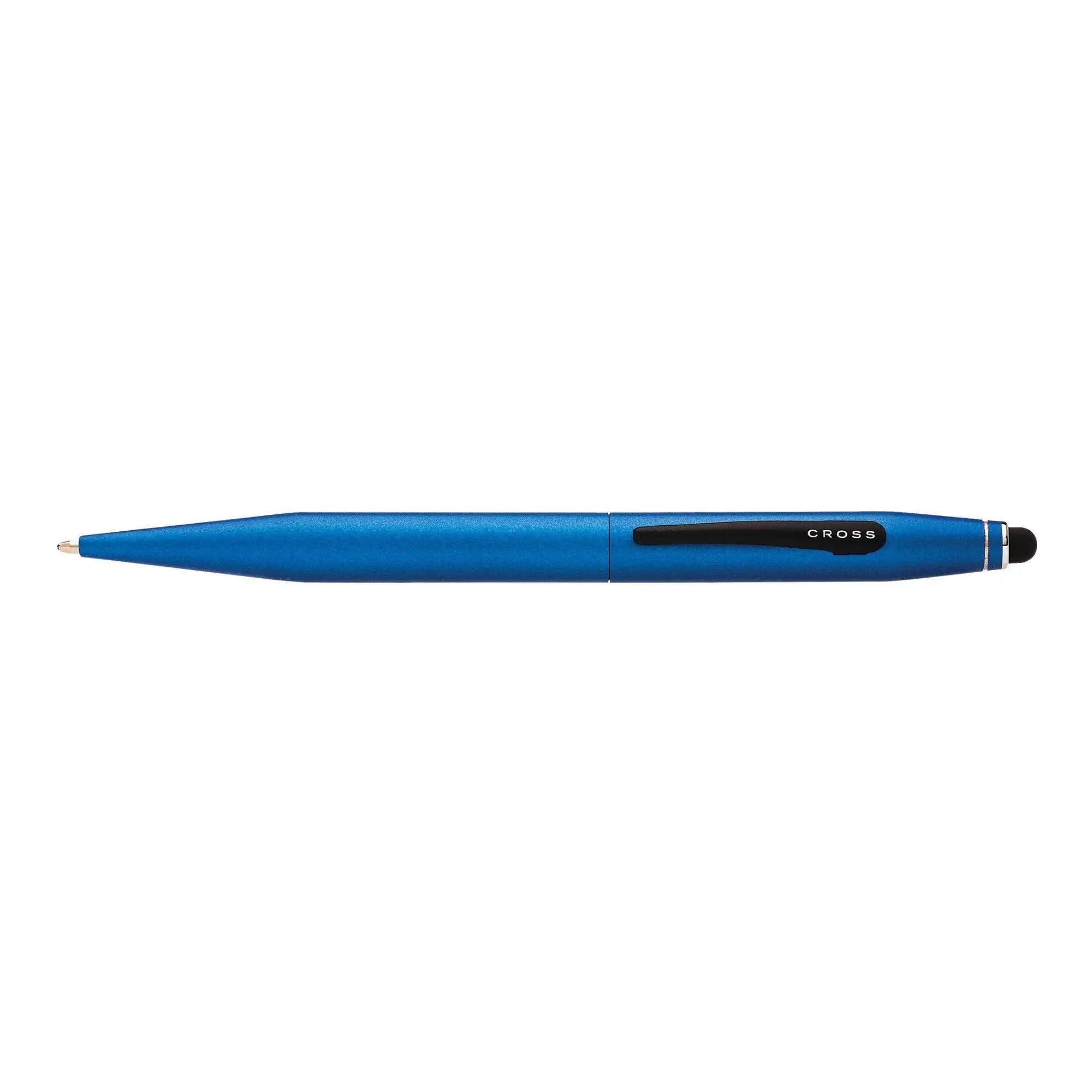 Cross Tech2 Ballpoint Stylus Pen Medium Point Blue Barrel - Black Ink - crosspenmall.com