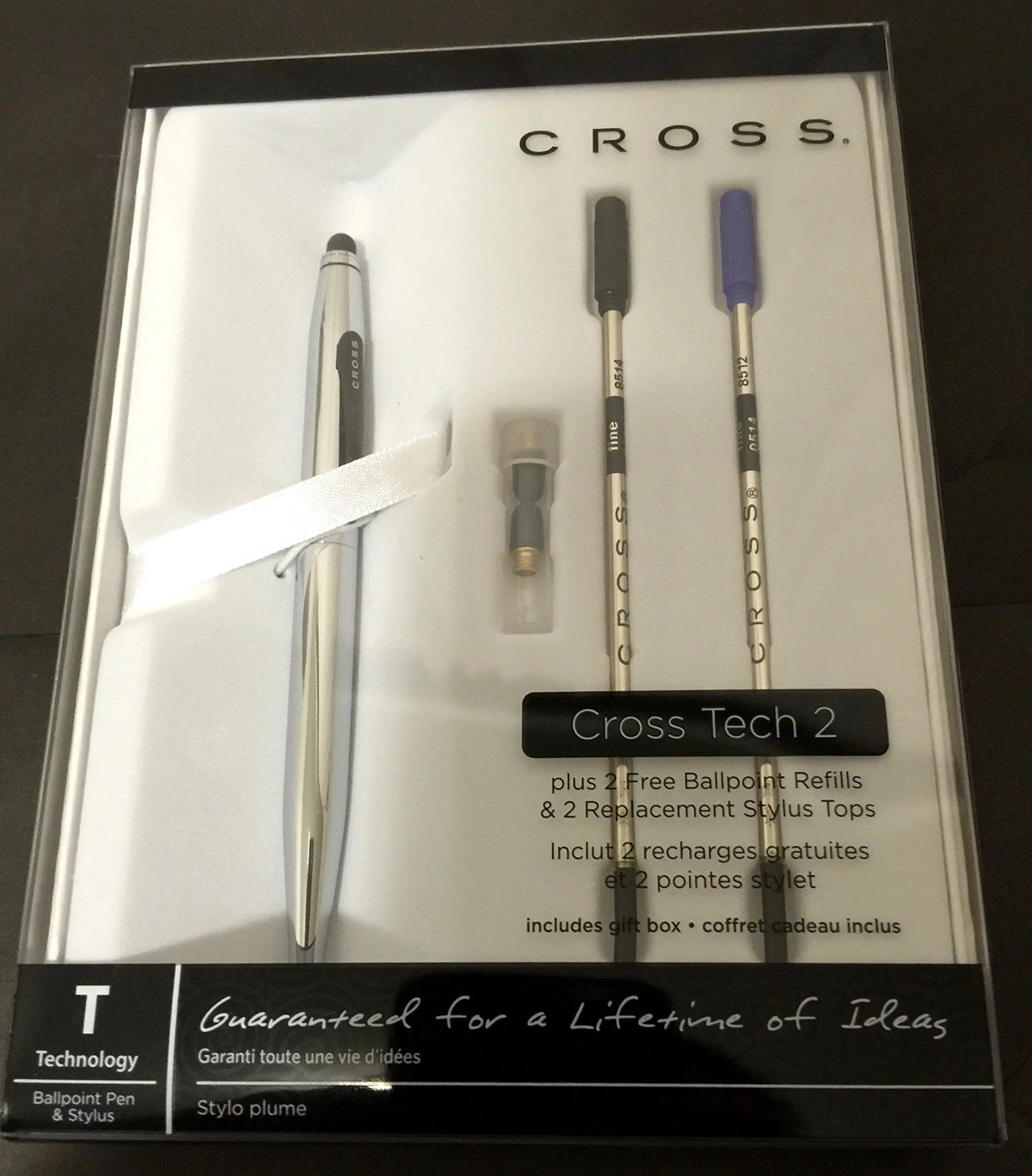 Cross Tech2 Chrome Barrel Ballpoint & Stylus Pen cross