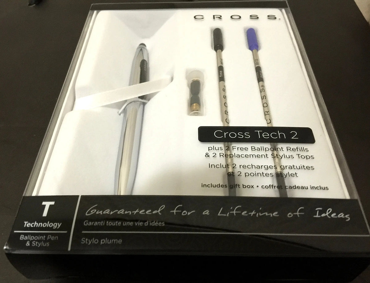 Cross Tech2 Chrome Barrel Ballpoint & Stylus Pen cross