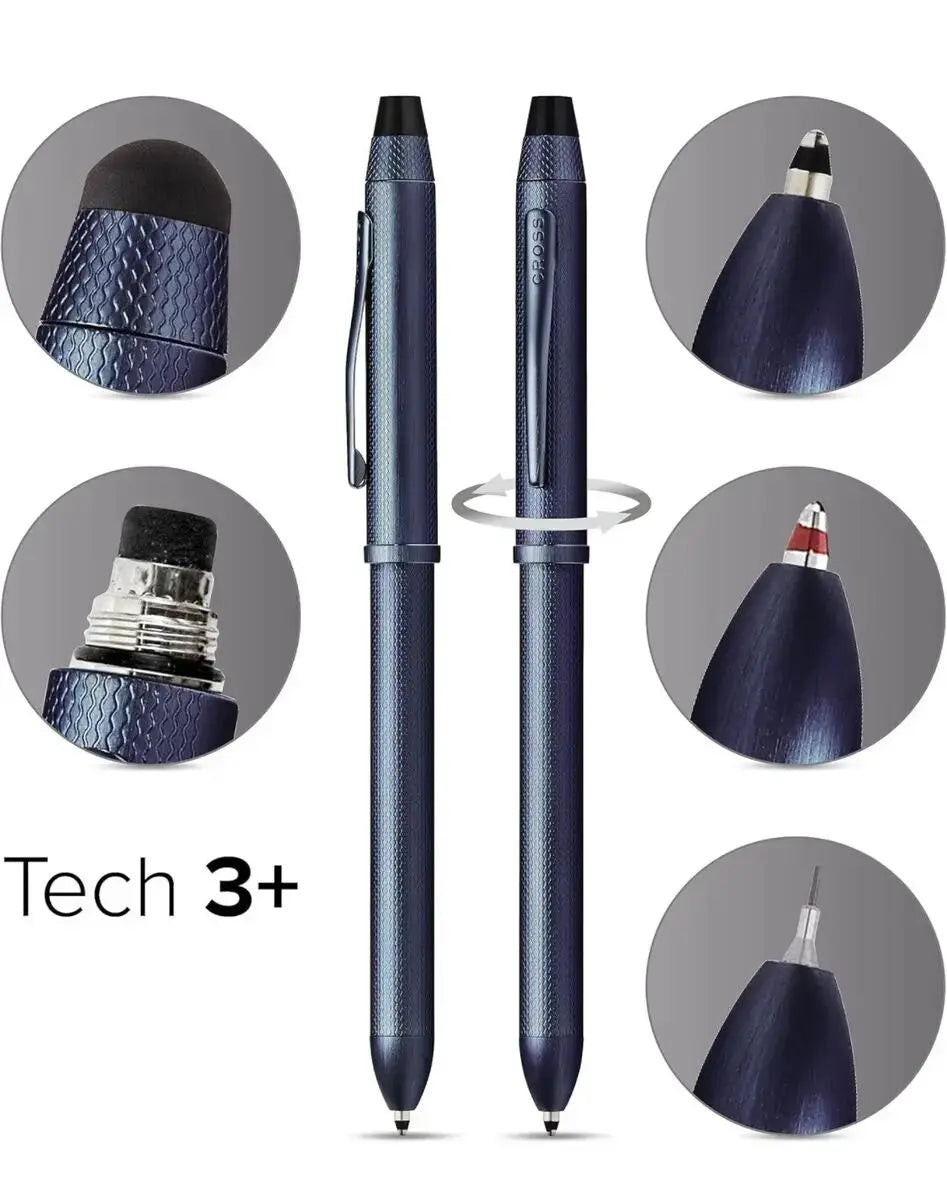 Cross Tech3+ PVD Multifunction Pen with Stylus and 0.5mm Lead Cross