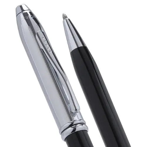 Cross Townsend Black Lacquer Tuxedo Ballpoint Pen - crosspenmall.com