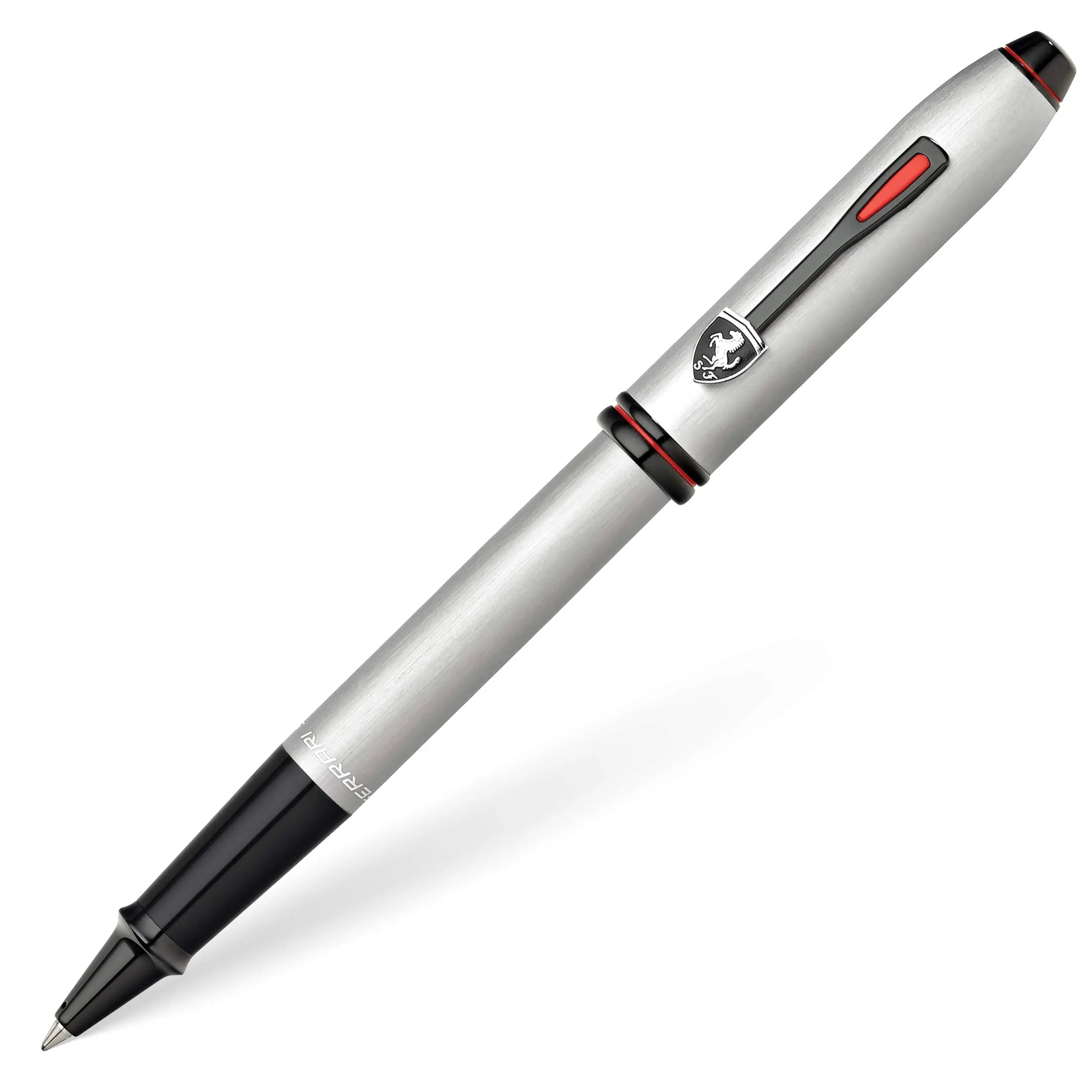Cross Townsend Collection for Scuderia Brushed Platinum w/Polished Black PVD Appointments Rollerball Pen Cross