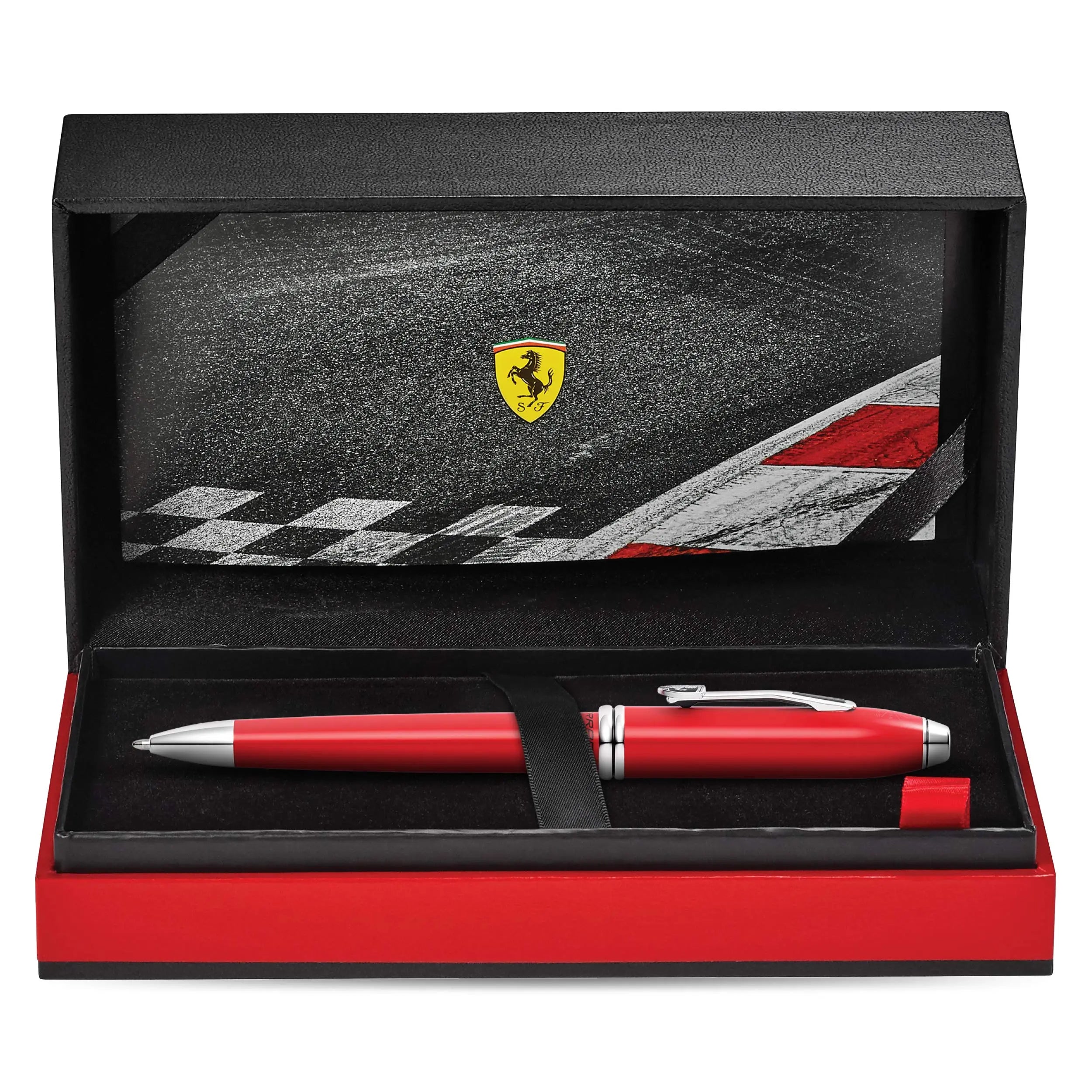 Cross Townsend Collection for Scuderia Ferrari - Glossy Rosso Corsa Red Lacquer Ballpoint Pen Cross