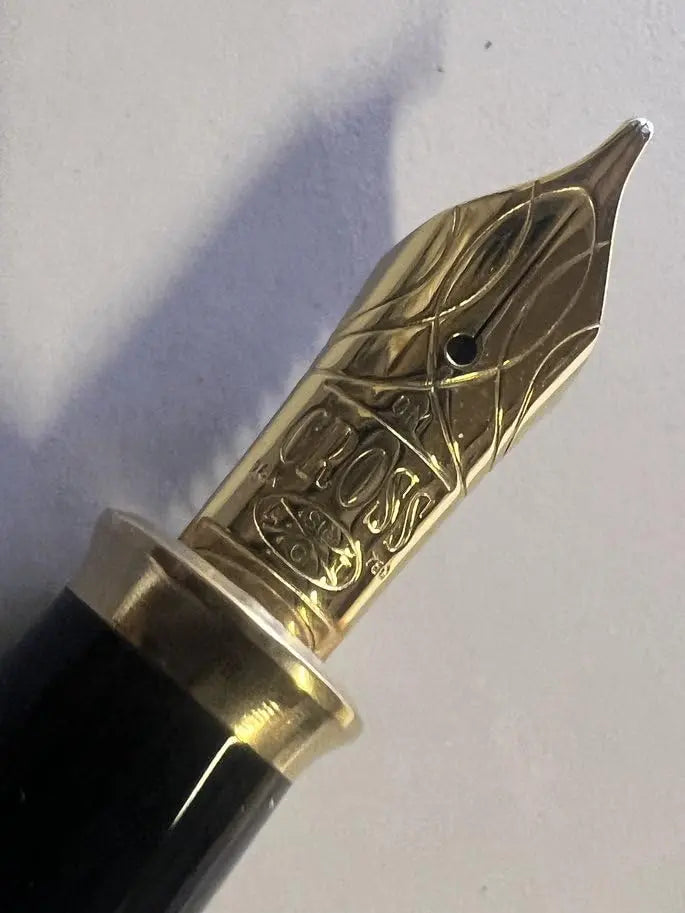Cross Townsend Fountain Pen Nib & Feed 18kt Gold Oblique Medium cross