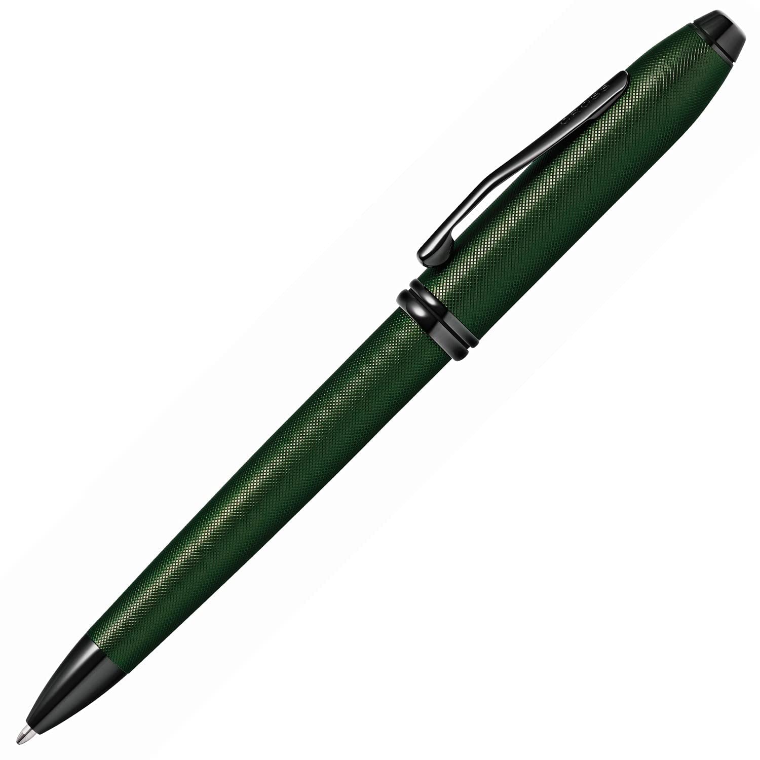 Cross Townsend PVD Micro-knurl Ballpoint Pen - Matte Green Cross
