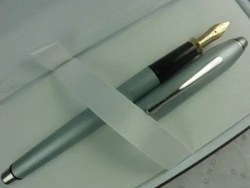 Cross Townsend Matte Sky Blue Fountain Pen with Solid 14kt Gold Xf Nib Cross