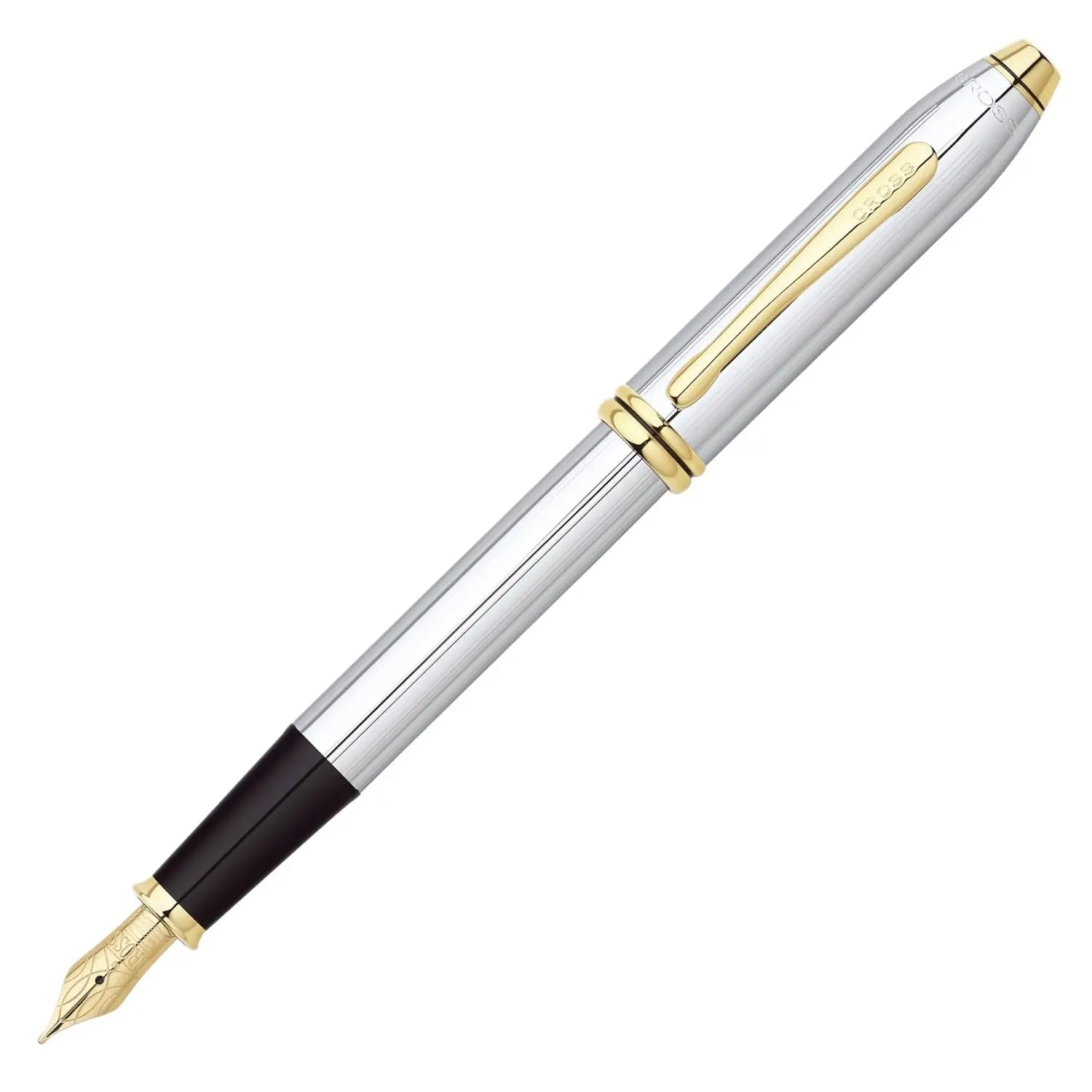 Cross Townsend Refillable Fountain Presented in a Luxury Gift Box - Medium Point, Black Ink, Medalist Cross