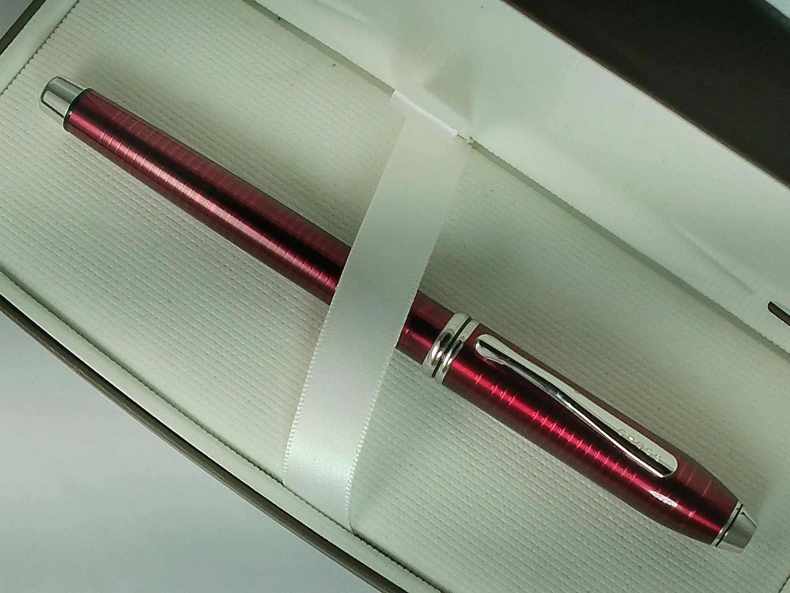 Cross Townsend Selectip Rollerball Pen, Garnet Red Lacquer with Rhodium Appointments Cross