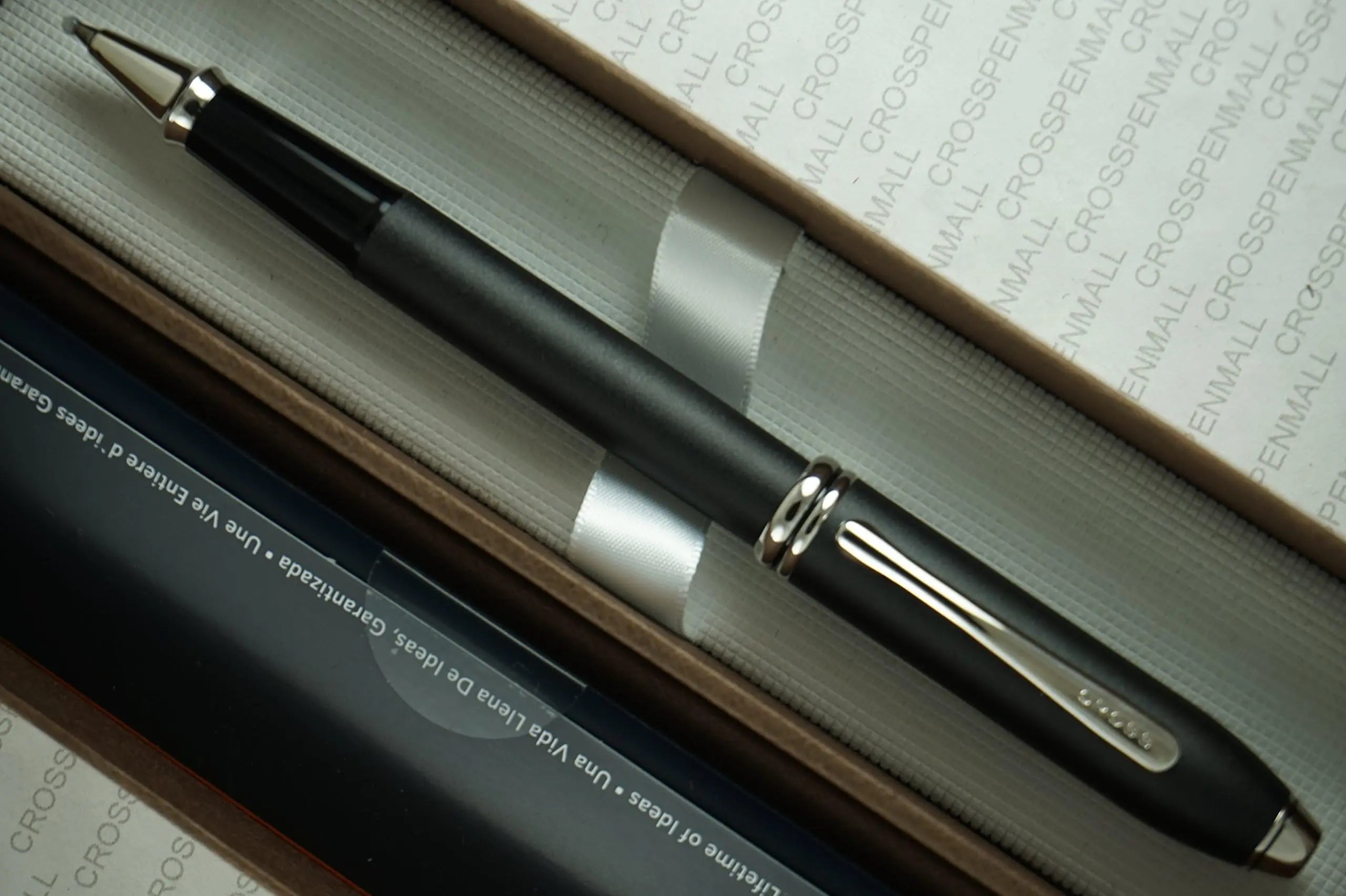 Cross Townsend Selectip Rollerball Pen, Satin Matte Black with Rhodium Appointments, Made in USA Cross