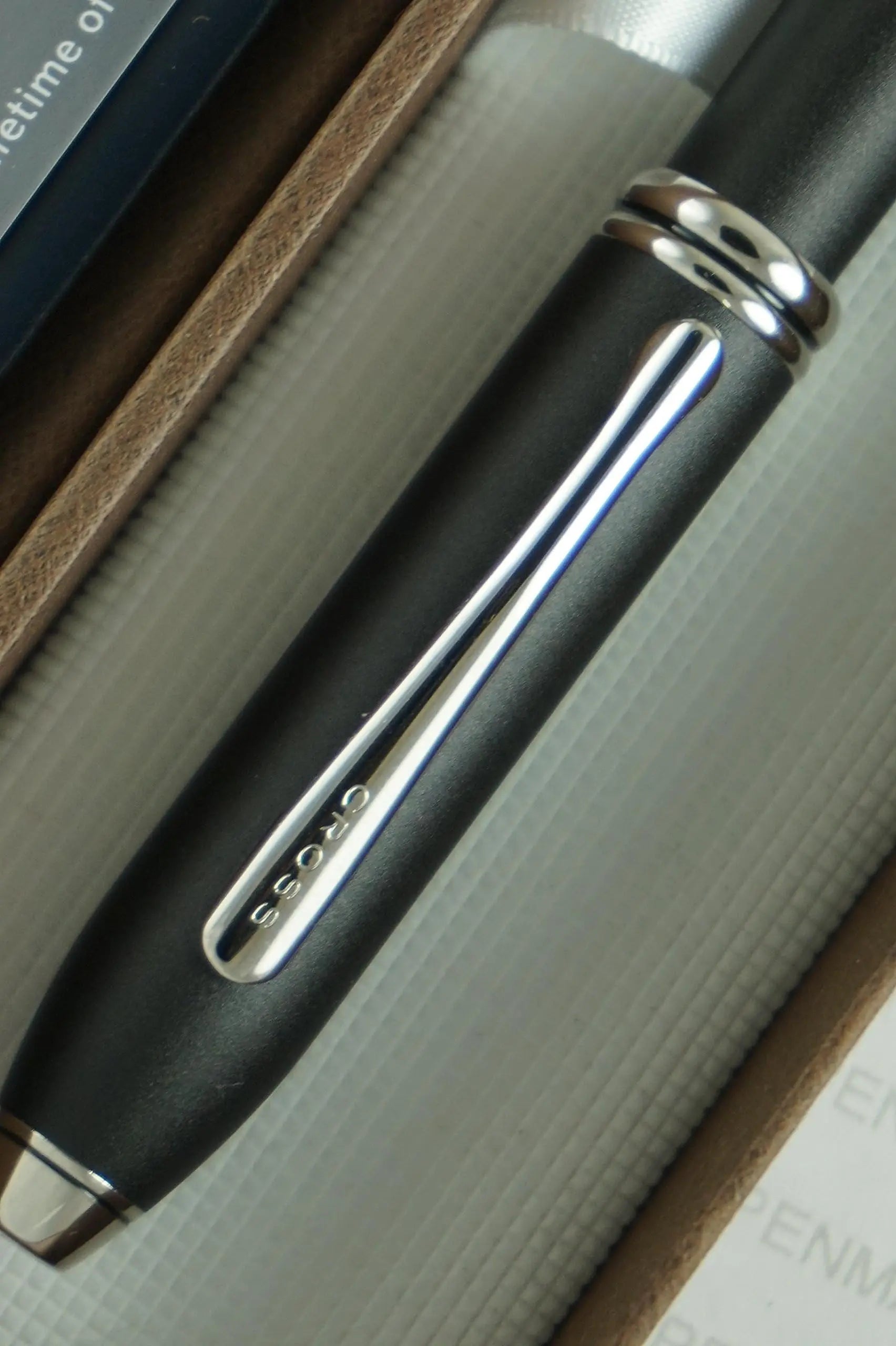 Cross Townsend Selectip Rollerball Pen, Satin Matte Black with Rhodium Appointments, Made in USA Cross