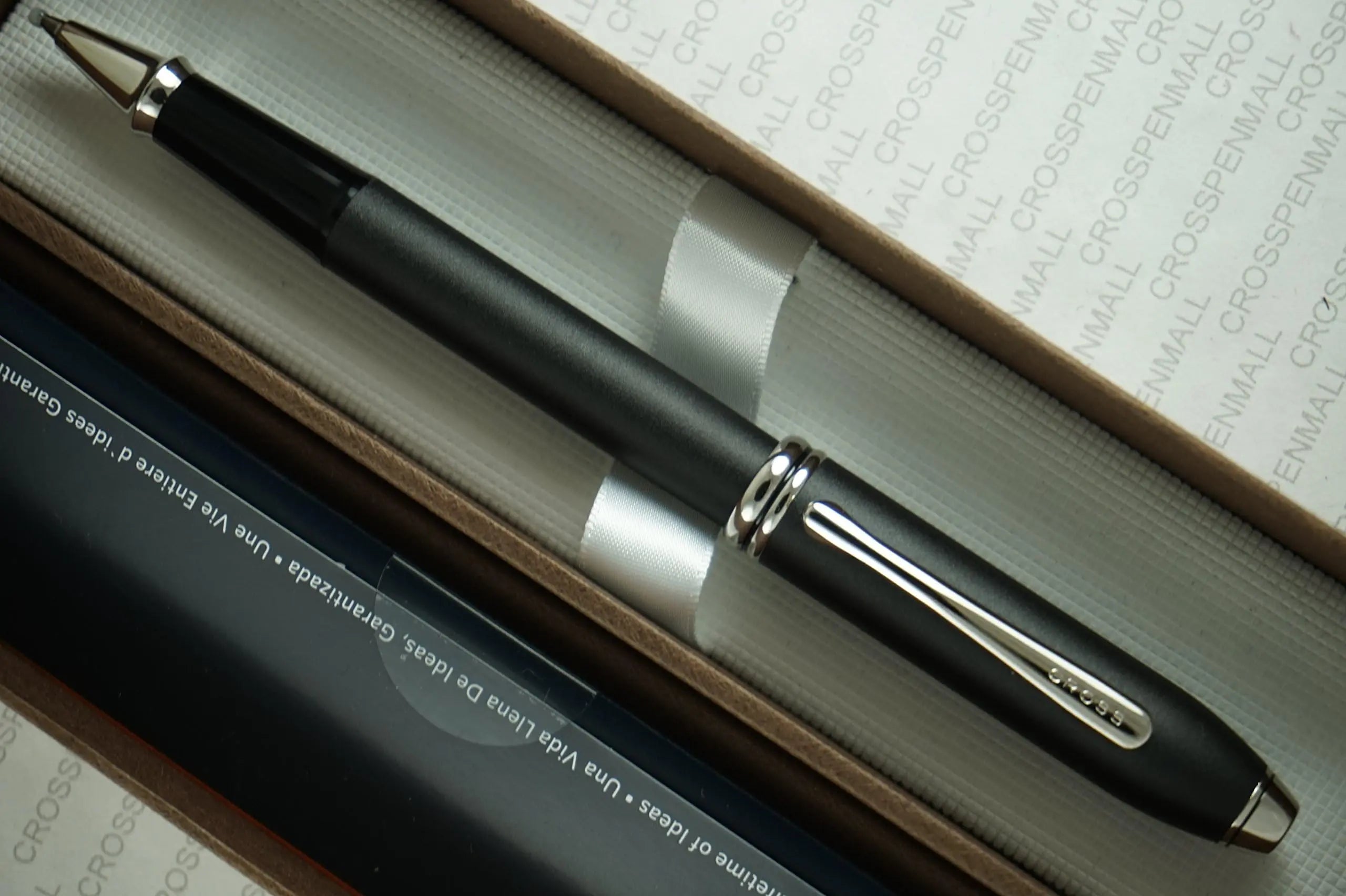 Cross Townsend Selectip Rollerball Pen, Satin Matte Black with Rhodium Appointments, Made in USA Cross