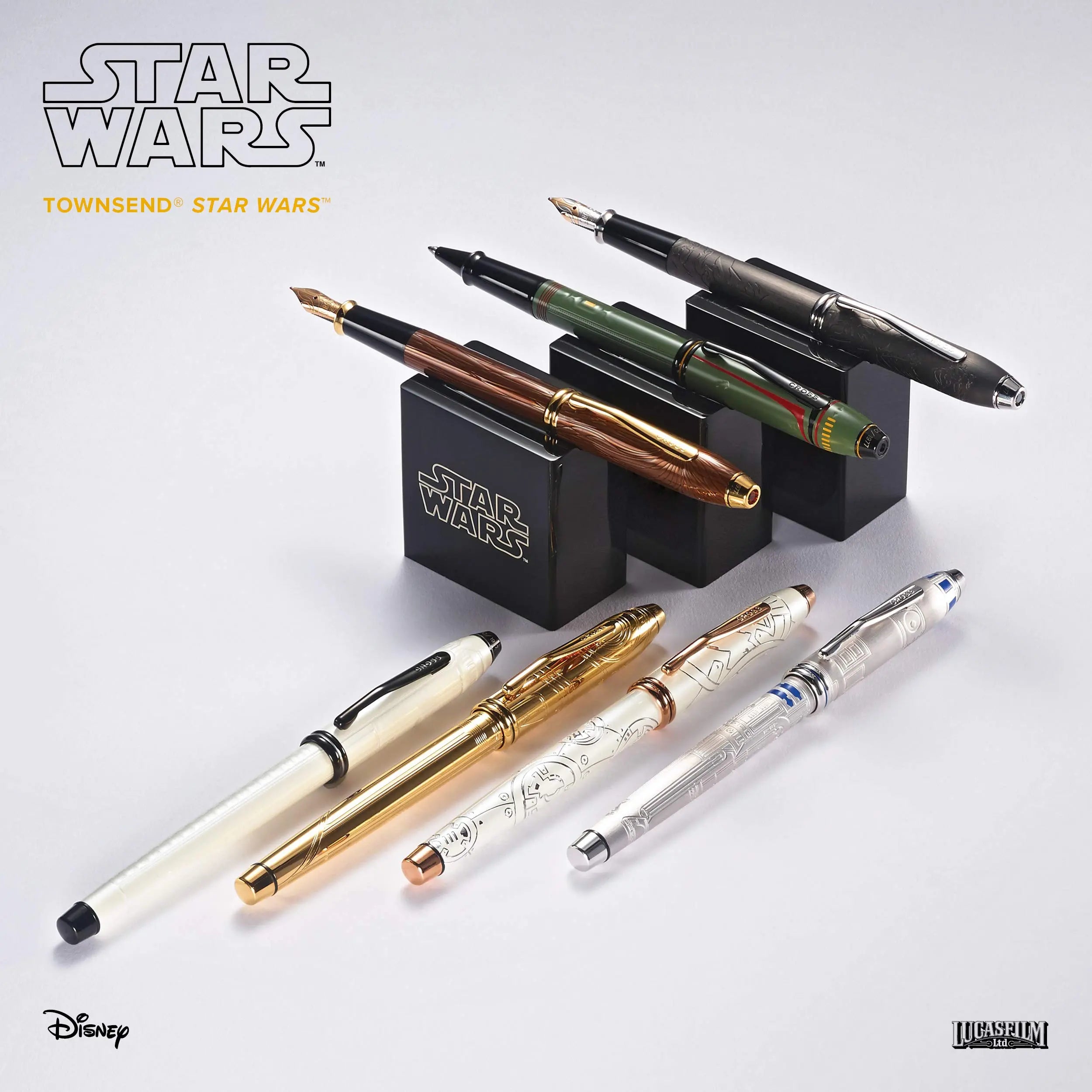 Cross Townsend Star Wars Limited Edition Chewbacca Fountain Pen with Solid 18KT Gold Medium Nib Cross