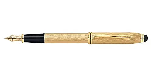 Cross Townsend Stylus Fountain Pen (23Kt Gold Plate) (Fine) Cross