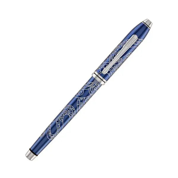 Cross Townsend Zodiac Year of the Snake Blue Lacquer Rollerball Pen Cross