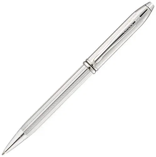 Cross Townsend, Platinum, Ballpoint Pen, with Diamond Pattern Engraving (AT0042-1) Cross