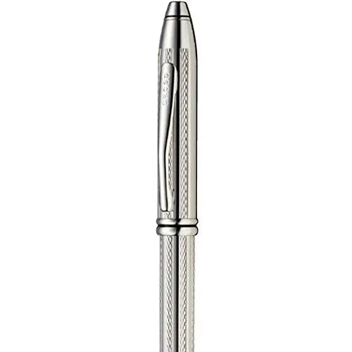 Cross Townsend, Platinum, Ballpoint Pen, with Diamond Pattern Engraving (AT0042-1) Cross