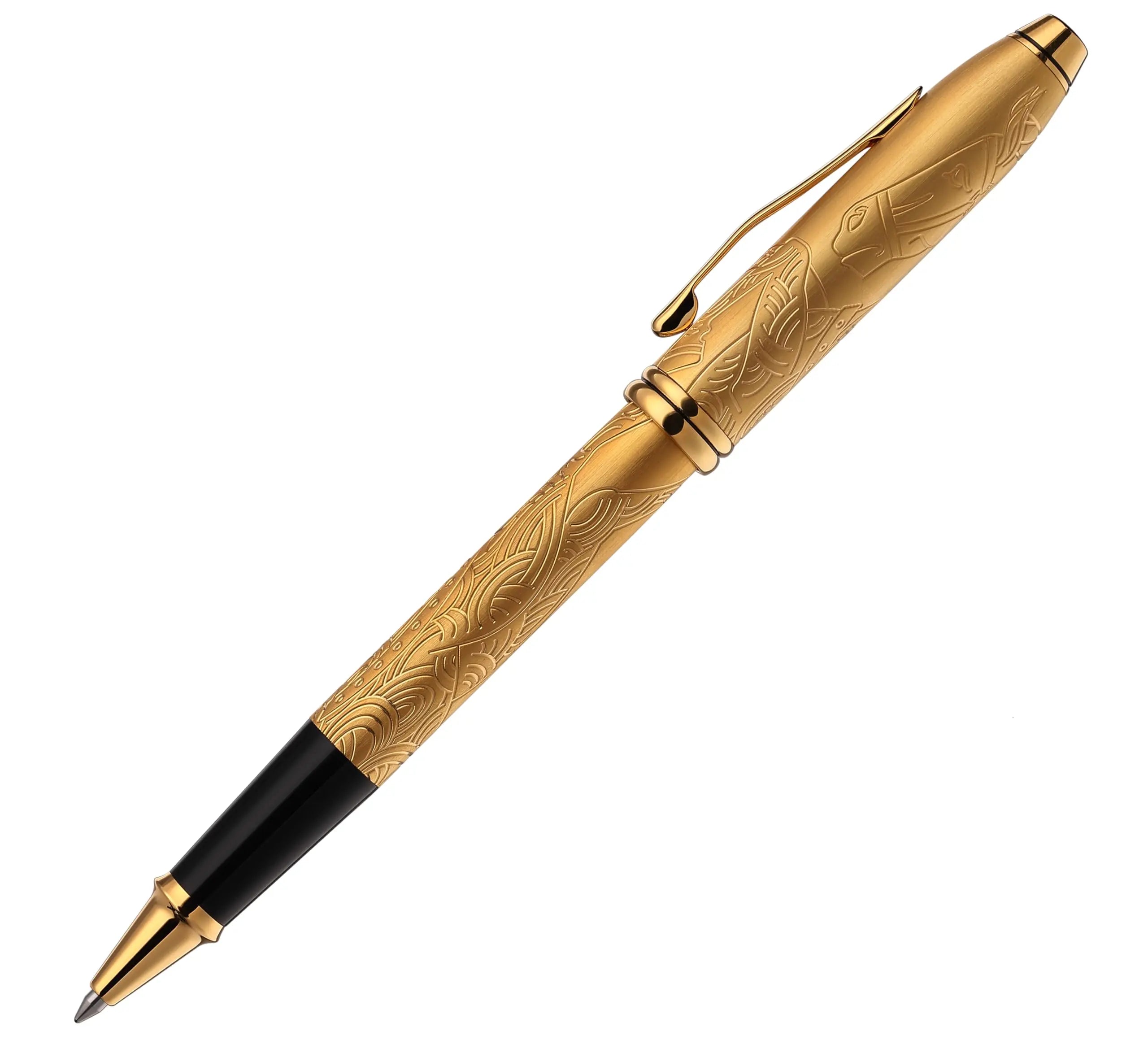 Cross Townsend® Limited Collection Zodiac Year of the Horse Selectip Rollerball Pen, 23KT Gold-plated with Gold-plated Appointments in Luxury Gift Box Cross