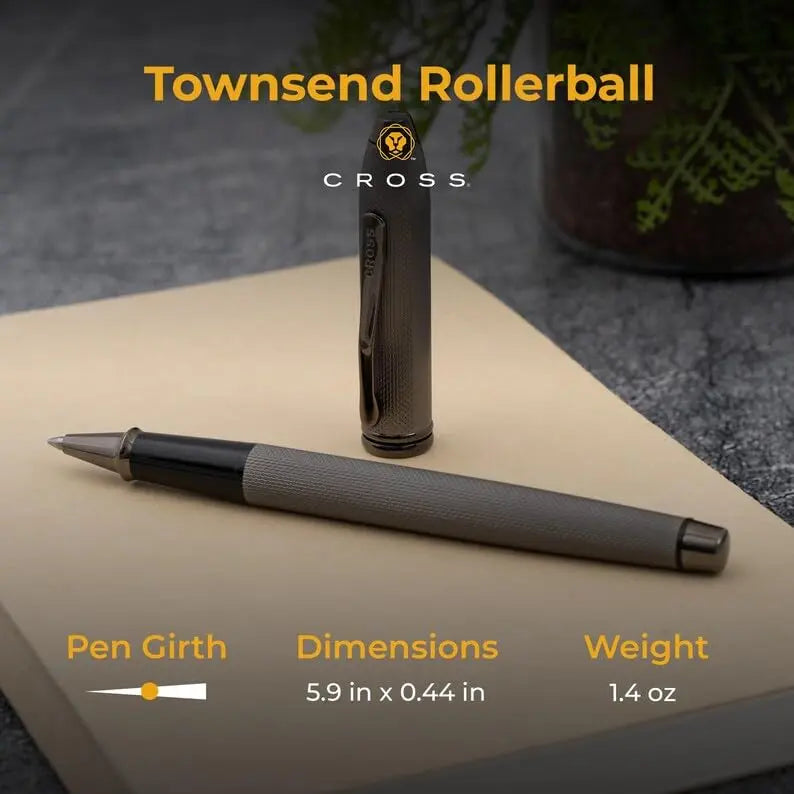 Cross Townsend® Limited Edition with Panel for name engraving and Polished Slate Gray Diamond Cut Pattern with Slate Gray PVD Appointments Selectip® Rollerball Pen cross