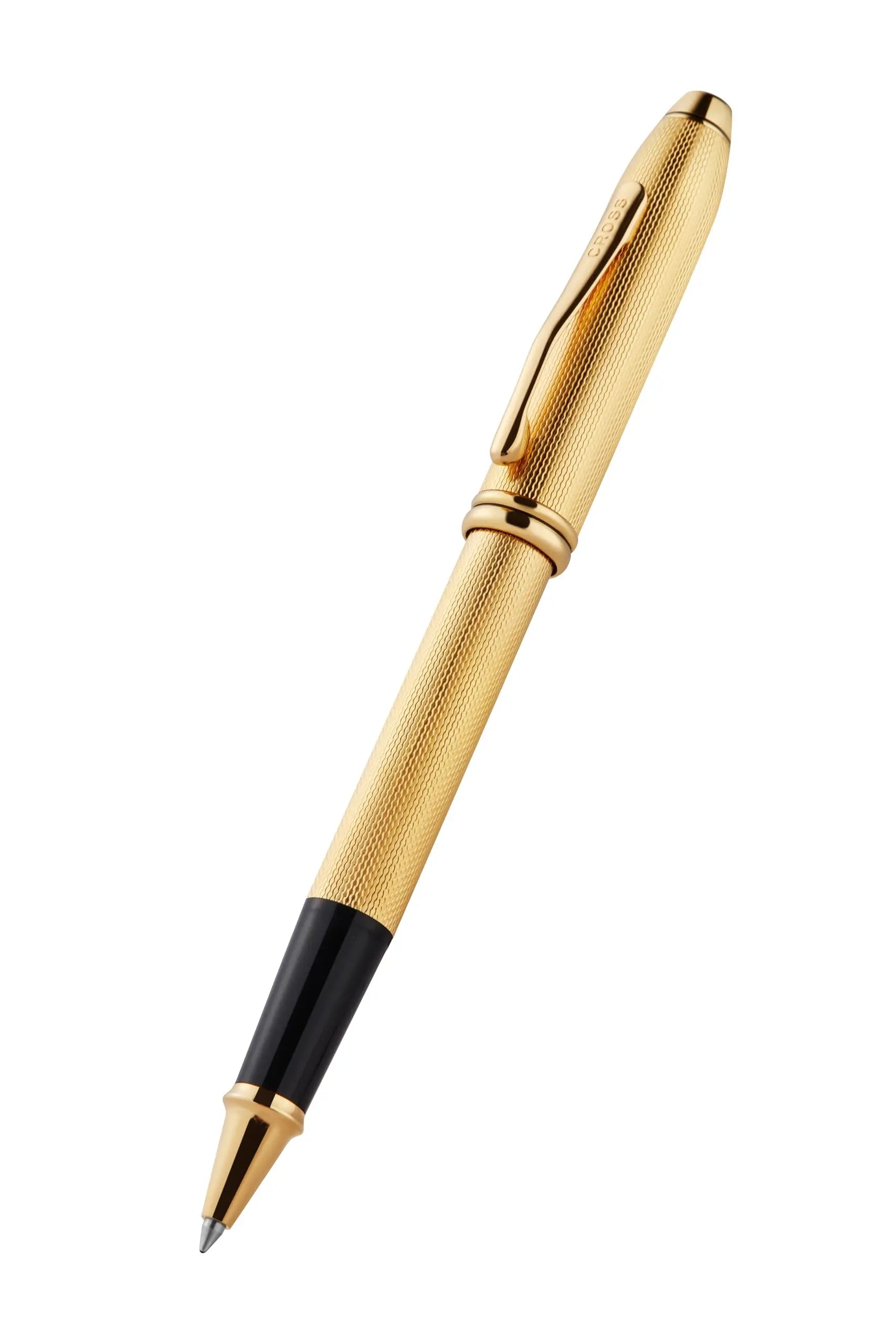Cross Townsend® Polished 23KT Gold-plated Engraved Diamond Pattern with 23KT Gold-plated Appointments Selectip® Rollerball Pen Cross