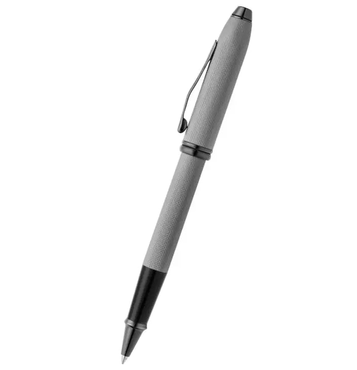 Cross Townsend® Polished Slate Gray Engraved Diamond Cut Pattern with Slate Gray PVD Appointments Selectip® Rollerball Pen Cross