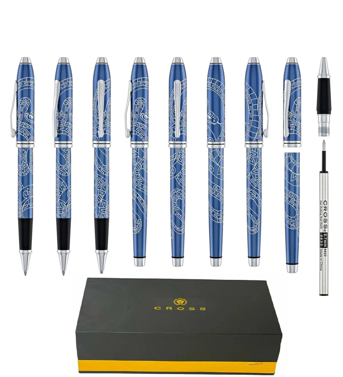Cross Townsend® Zodiac Year of the Snake Blue Lacquer Rollerball Pen cross