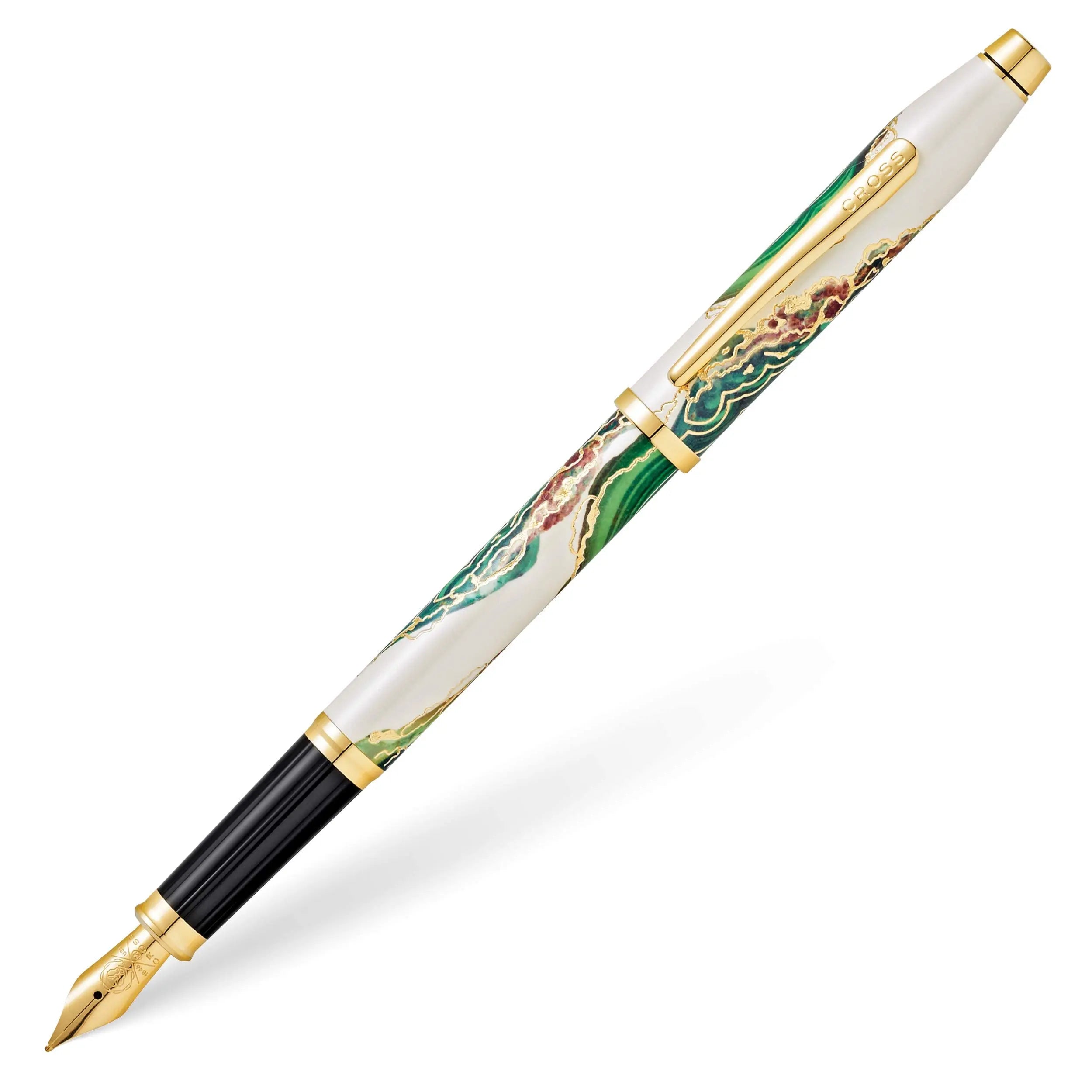 Cross Wanderlust Refillable Fountain Pen, Medium Nib, Includes Premium Gift Box - Borneo Cross