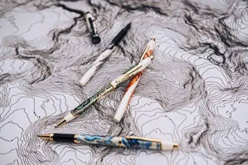 Cross Wanderlust Refillable Rollerball Pen, 23 Carat Gold Appointments, Includes Premium Gift Box - Malta Cross