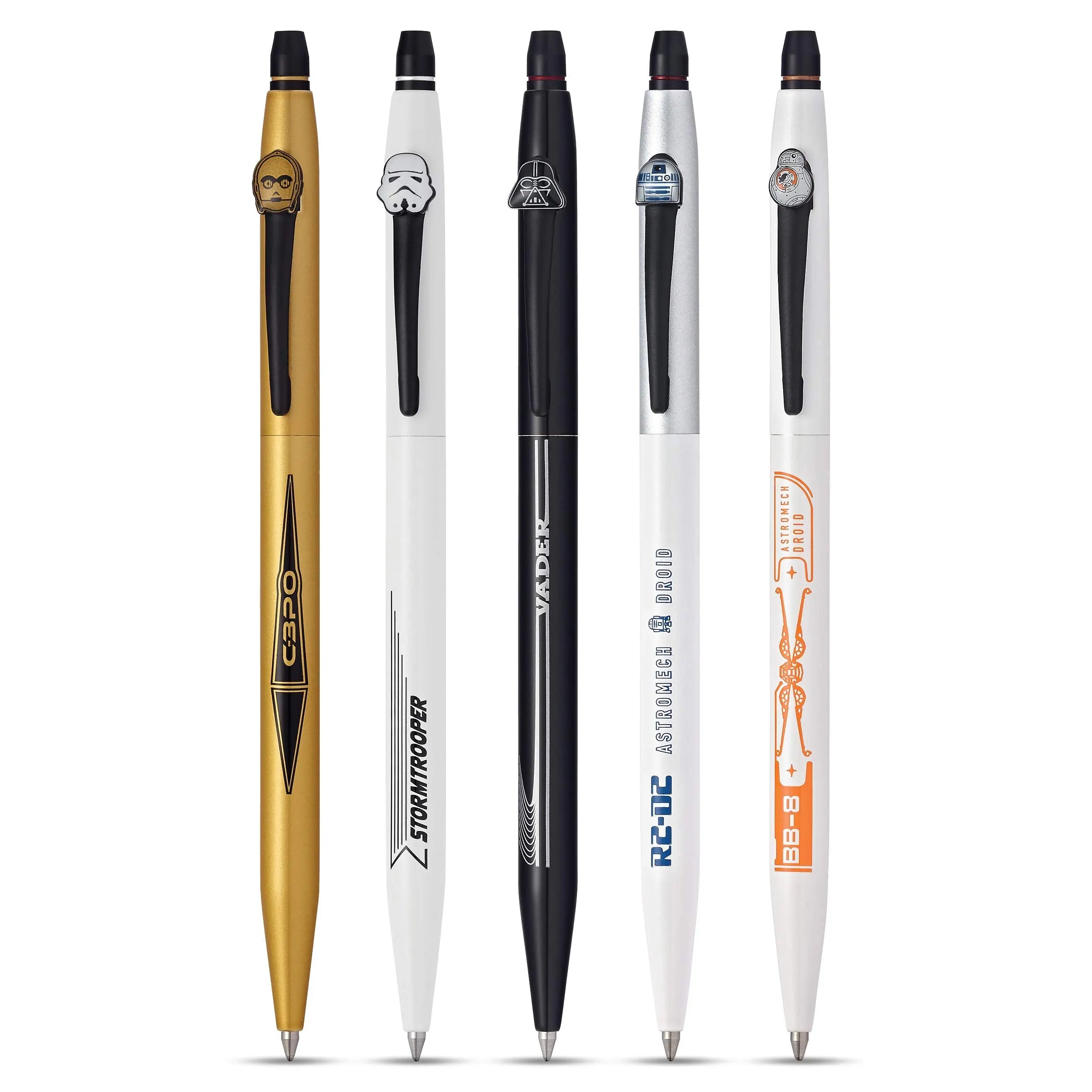 Cross X Star Wars Click Refillable Rolling Ball Gel Ink Pen, Includes Coordinated Character-Themed Gift Box - C-3PO Cross