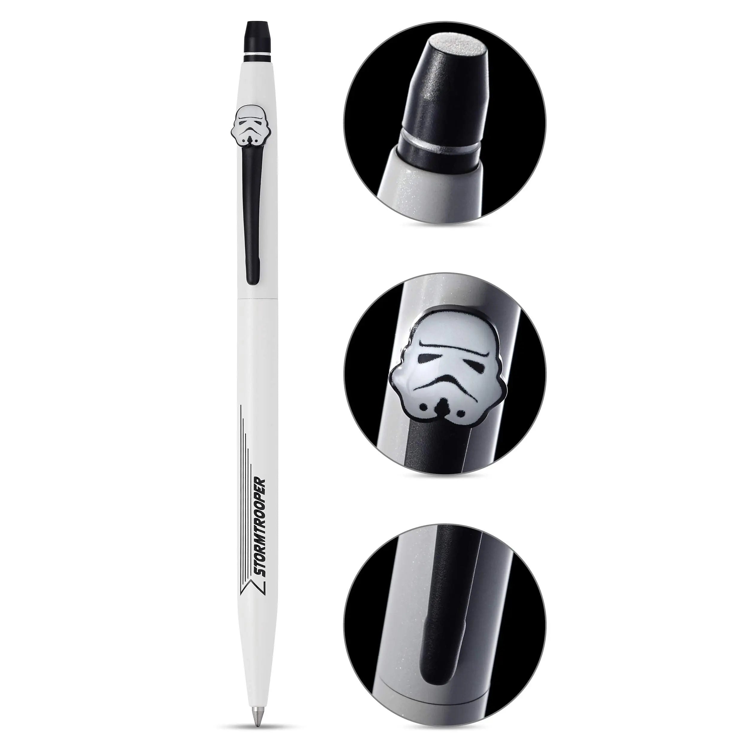 Cross X Star Wars Click Refillable Rolling Ball Gel Ink Pen, Includes Coordinated Character-Themed Gift Box - Stormtrooper Cross